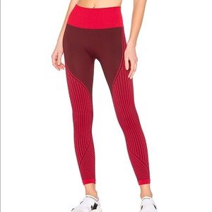 Alala Wave Seamless Legging In Crimson